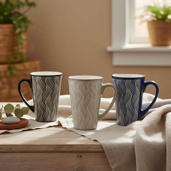 Porcelain Mug Set - 4 Pcs